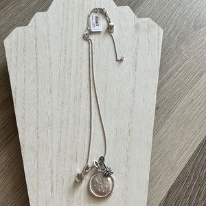 November Sagittarius Zodiac Charm Necklace Set In Silver